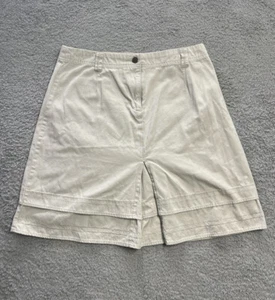 Woolrich Womens Skirt Size 6 Solid Tan Pocket Slit 100% Cotton A-Line - Picture 1 of 7