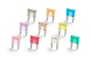 Mini Blade Fuse 1-30 Amp Blue ATM Auto Car Van Bike Fuses Various Quantities - Picture 1 of 20