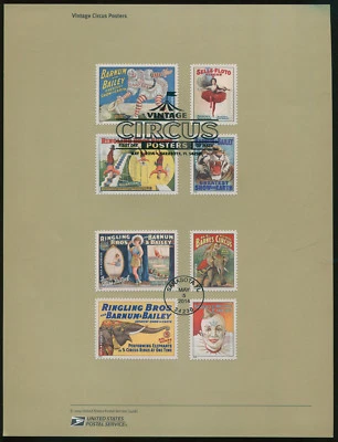 #4898-4905 Forever Circus Posters Stamps (8) USPS #1426 Souvenir Page FDC - Image 1 of 2