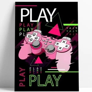Cartel Impresión Artística A3 Gamer Hogar Design Pared Habitación Cama Consola - Imagen 1 de 6