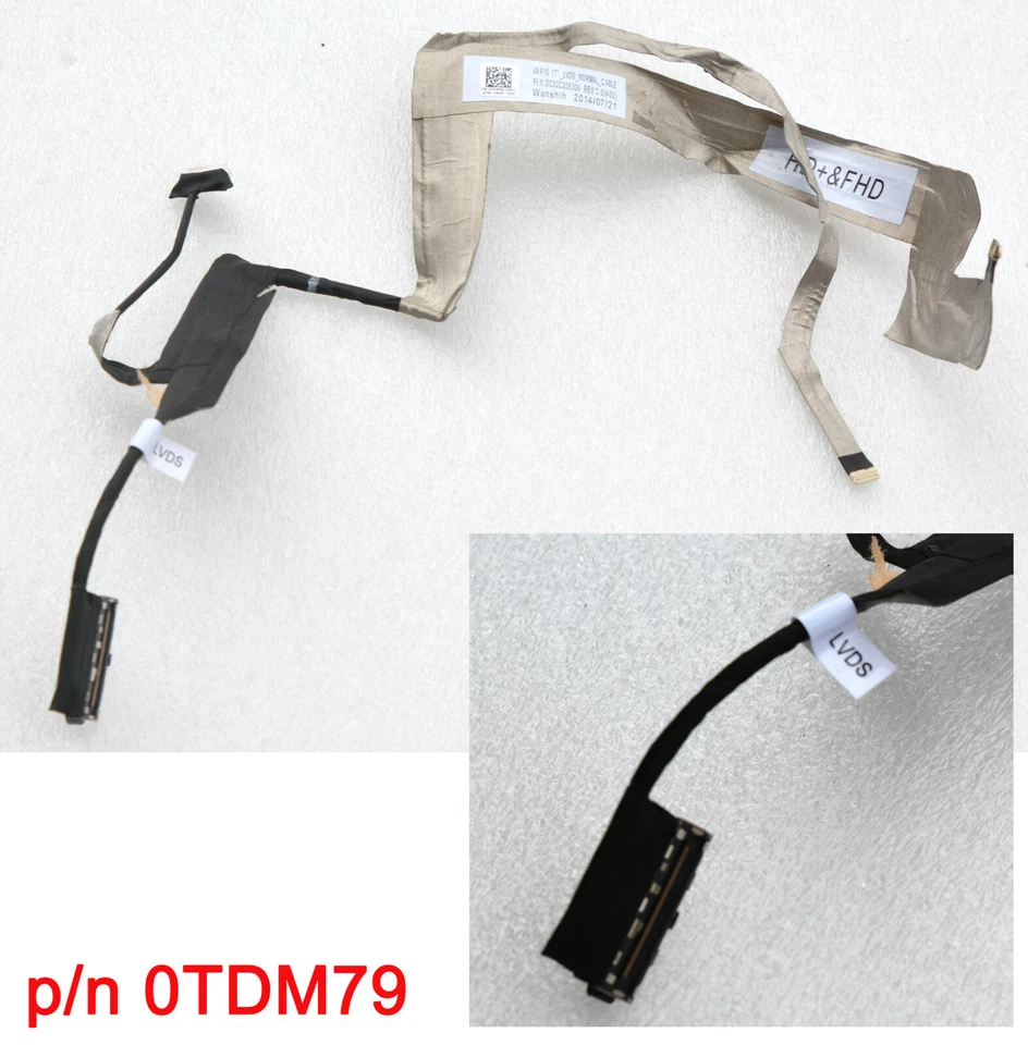 KABEL CABLE DELL PRECISION M6800 CABLE FULL HD FHD CN-0TDM79 DC02C005300 #K159 - Bild 1 von 1