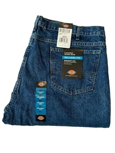 Pantalones de mezclilla Dickies para hombre azules 42x32 nuevos con etiquetas calce relajado pierna recta - Imagen 1 de 7