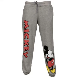 Disney Mickey Mouse Classic Retro Art Junior's Joggers Grey - Picture 1 of 35