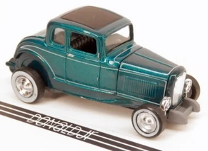 Ford Duece Coupe '32 Highboy azul verde azulado oscuro escala 1/64 Racing Champions 1932 - Imagen 1 de 2
