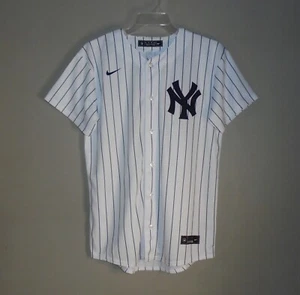 New York Yankees Nike White Pin Stripe Blank Team Jersey Youth XL 18-20 - Picture 1 of 9