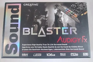 Sound Blaster Audigy FX PCIe 5.1 Sound Card with full and half height brackets - Photo 1/5