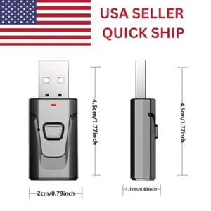 USB BT 5.0 Adapter 4-in-1 Wireless Stereo Audio Transmitter Receiver Adapter - Picture 1 of 11