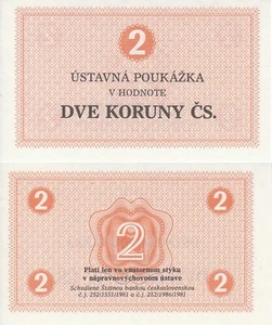 Checoslovaquia, dinero de prisión, 2 coronas o.J., ksfr. - Imagen 1 de 1