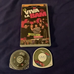 PSP UMD Game & Movie Lot Playstation MLB 09 The Show & Viva La Bam Vol 4 - Picture 1 of 8
