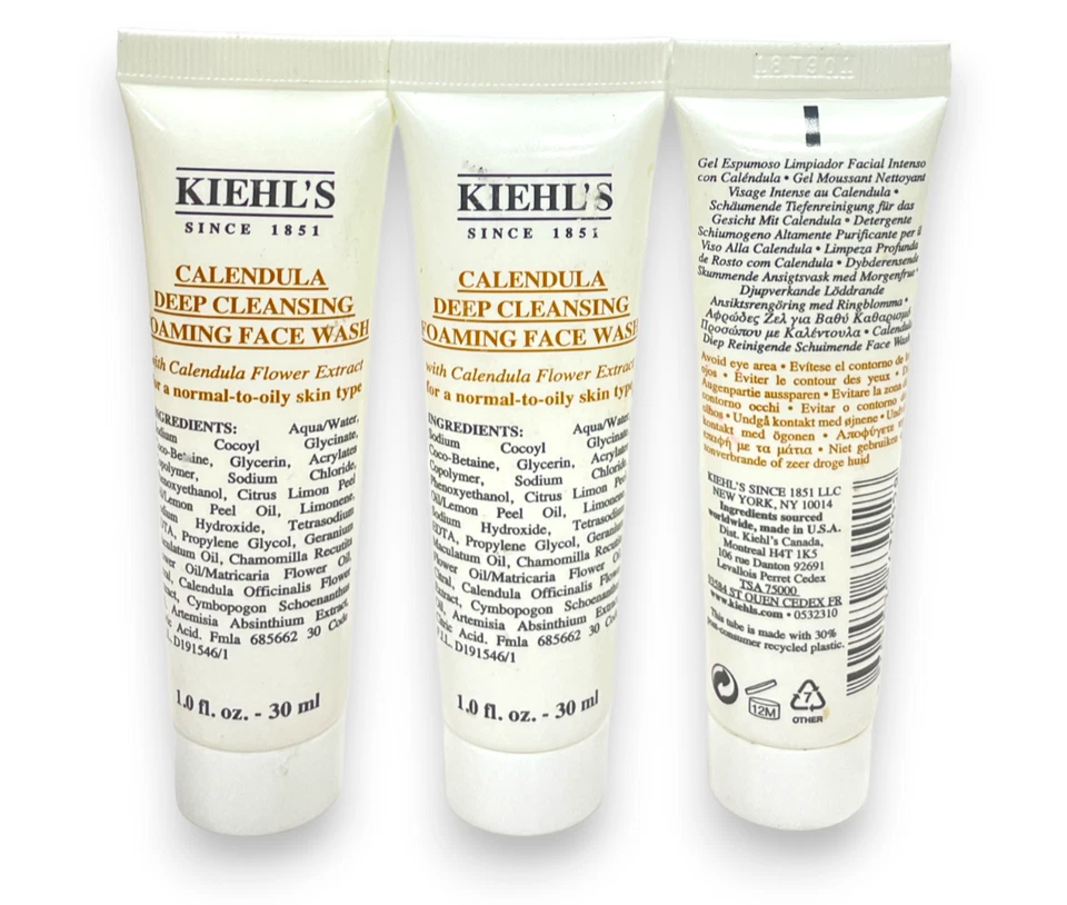 Kiehl's Calendula Deep Cleansing Foaming Face Wash 30ml Luxe