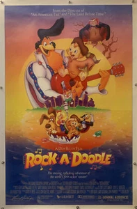 ROCK-A-DOODLE Original One Sheet Movie Poster - 1991 - Picture 1 of 9