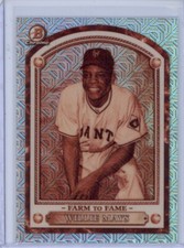 2020  Bowman Chrome #FTF-WM Willie Mays Farm To Fame Mojo