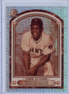 2020  Bowman Chrome #FTF-WM Willie Mays Farm To Fame Mojo
