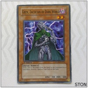 Gren, Tactician of Dark World - STON-EN019 - Common 1st Edition Yugioh - Picture 1 of 1