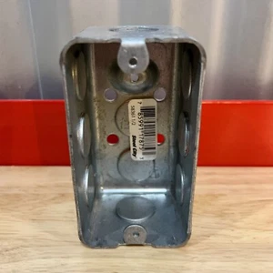 Steel City Rectangle Galvanized Steel 1-Gang Utility Box Silver 4" 58361-1/2 - Picture 1 of 7