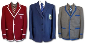School Uniform / Boating Blazers - Wool Flannel & Wool Worsted - Larger Sizes - Picture 1 of 34