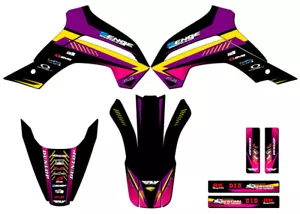 Kit de gráficos KLX 140 R RL SURGE 2021-2022 púrpura Senge compatible con Kawasaki - Imagen 1 de 10