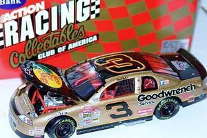 98 Dale Earnhardt #3 Bass Pro Shops Goodwrench Monte Carlo 1:24 Acción RCCA Banco - Imagen 1 de 2