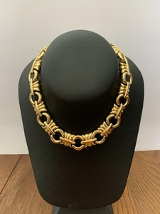 Vintage Costume Goldtone 16” Necklace Marked RL Ralph Lauren 1990's - Picture 1 of 5