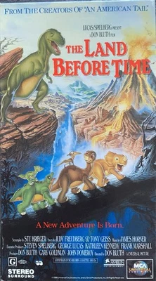 The Land Before Time MCA Universal Home Video VHS Tape 1988 VERY GOOD Condition! Foto 1 de 4