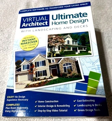 Virtual Architect Ultimate House Design con paisaje y cubiertas DVD software Foto 1 de 3