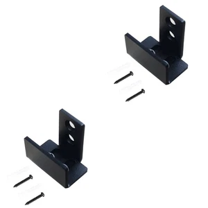  2 Count Sliding Door Guides Floor Mount Pocket Bottom Glide Barn Stoppers - Picture 1 of 12