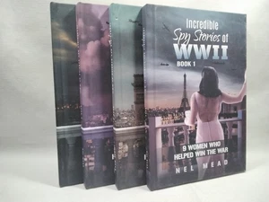 Incredible Spy Stories Of WWII 9 Women Who Helped The War Set Of 4 Nel Mead New - Picture 1 of 10