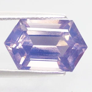 6.85 Cts IMPRESSIVE FANCY (15 x 9 mm) 100%NATURAL LAVENDER AMETHYST FROM BOLIVIA - Picture 1 of 7