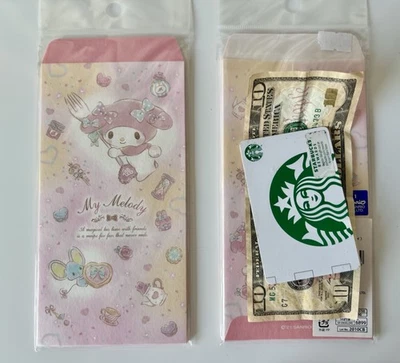 My Melody Rosa Kawaii Tarjeta de Regalo Dinero Sobre Setf6 Nuevo Con Etiquetas Hecho en Japón Foto 1 de 4
