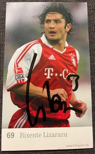 ORIGINAL Autogramm Bixente Lizarazu FC Bayern München 2004/2005 - Picture 1 of 1