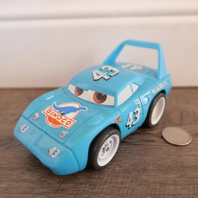 Vintage 2005 Disney Cars Shake N Go The King Racecar Toy WORKS  - Image 1 of 2