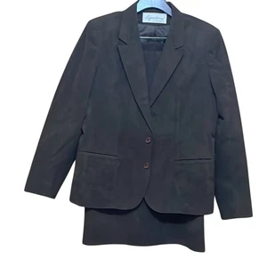 Nordstrom Brown Ultrasuede Jacket and Skirt. 14-16 - Picture 1 of 7