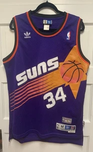 Vtg Adidas Charles Barkley 1993-1994 Phoenix Suns #34 Jersey Stitched Mens Sz L - Picture 1 of 5