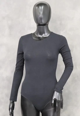 Body American Apparel Mujer Algodón Spandex Manga Larga Negro X-Pequeño Foto 1 de 4