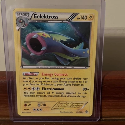 Eelektross Holo Rare 65/160 - Pokémon TCG XY Primal Clash - LP - Image 1 of 2
