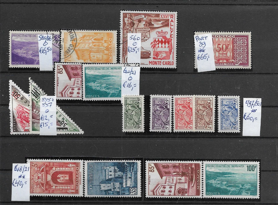 MONACO @  NICE GROUP WITH GOOD CAT. VALUE **/*/0   LOW START @ 390 - Image 1 of 1