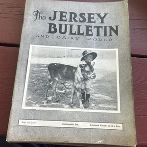 The Jersey Bulletin Dairy World Magazin 10. August 1921 - Abschied Sammlung - Bild 1 von 21