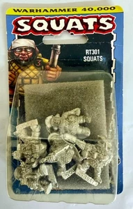 Warhammer 40k Rogue Trader Era Squats 5 figures blister Sealed OOP NOS RT301 - Picture 1 of 7