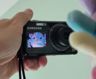 Cámara digital Samsung PL120 14,2 MP doble LCD vintage pantalla selfie con cargador Foto 1 de 4