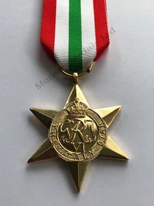 WW2 Italy Star Replacement Copy Full Size Medal with Mounting Options - Picture 1 of 1
