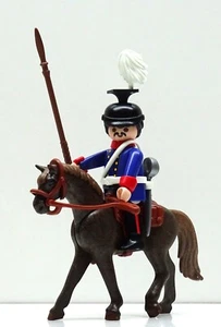 ULAN GARDE REITER BLAU B SOLDAT Playmobil zu Offizier Kavallerie Top Custom RAR - Bild 1 von 10