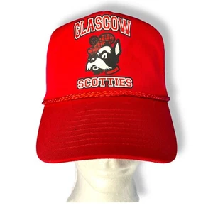 Cappello camionista Nissin Glasgow Scotties rosso berretto da ballo snapback piccolo Kentucky - Foto 1 di 9