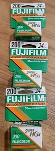 Fujifilm Super HG II 4 Rolls Film 200 Speed 24 Exposure- 72 Total- 35mm Film - Picture 1 of 2