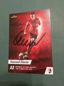 SC Freiburg , V. Sierro , Autogrammkarte ,Fussball - Bild 1 von 2