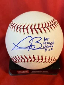 TREVOR BAUER AUTOGRAFIADO FIRMADO BÉISBOL DE LAS GRANDES LIGAS ""PRIMERA RONDA DEL DRAFT SELECCIÓN - Imagen 1 de 2