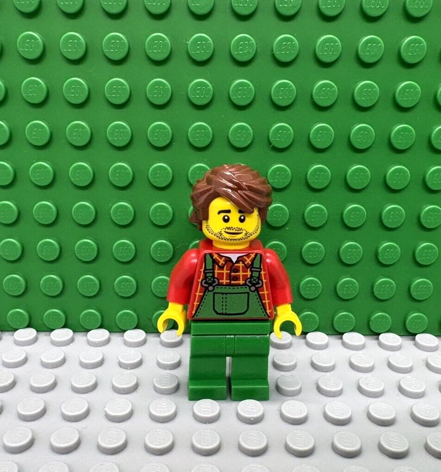 Lego mini figure Farmer city town NEW - Image 1 of 1