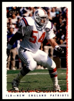 1995 Topps Todd Collins New England Patriots #379 - Image 1 of 2