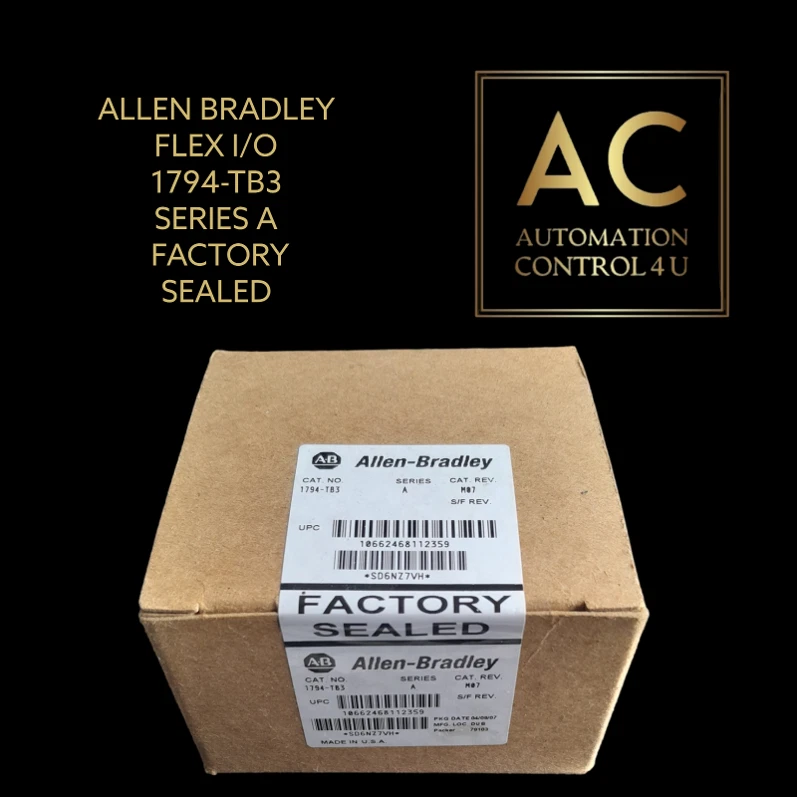 ALLEN BRADLEY FLEX I/O 1794-TB3 SERIES A - SCREW CLAMP TERMINAL - FACTORY SEALED - Image 1 of 1