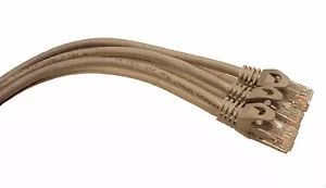 Paquete de 3 cables de conexión de cable Ethernet Cat6 Cat 6 gris sin enganches UTP RJ45 - Imagen 1 de 1