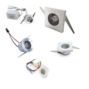 FARETTO INCASSO LED 1W SEGNAPASSO PUNTOLUCE 220V TONDO o QUADRO ARGENTO o BIANCO - Foto 1 di 13